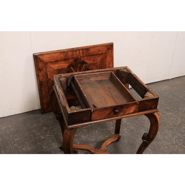 18th C. Italian Side Table W/ Inlay Veneers For Sale - Image 12 of 12