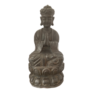 Wooden Buddha Statue Early 20 Th Ct.