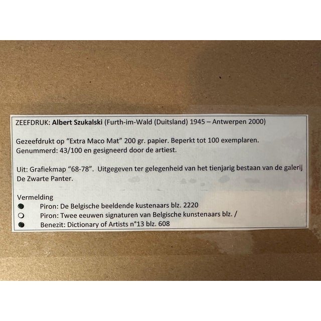 Albert Szukalski - Signed Screen Print, 1960s For Sale - Image 6 of 8