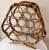 Large vintage bamboo wine rack with the classic tortoiseshell finish. Fits 12 bottles of wine. Original sticker reads...