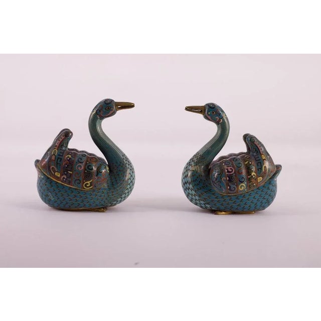 Jiaqing Period Cloisonne Perfume Burners, China, Set of 2 For Sale - Image 4 of 8