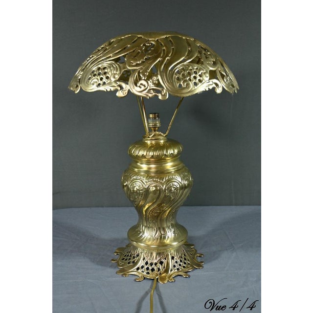 Vintage Brass Lamp, 1920 For Sale - Image 16 of 18