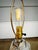 Metal Vintage Coastal Seashell-Filled Glass Table Lamp With Burlap Shade For Sale - Image 7 of 12