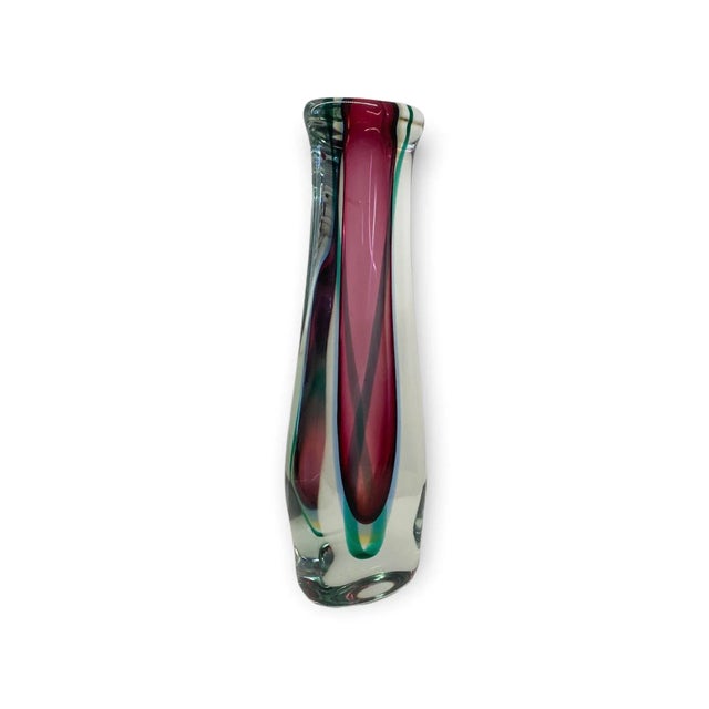 Mid-Century Modern Vintage Murano Sommerso Vase by Flavio Poli, 1960s For Sale - Image 3 of 4