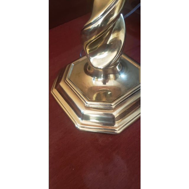 Stiffel Stiffel Brass Barley Twist Table Lamp - 2 Available For Sale - Image 4 of 12