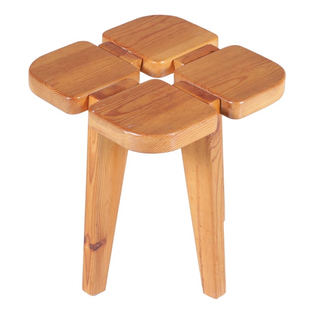 Pine Stool by Raani Peippo for Stockmann Orno, Finland, 1960s For Sale