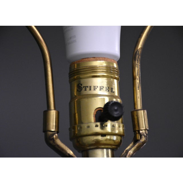 1970s Brass Table Lamps by Stiffel - A Pair For Sale In Boston - Image 6 of 6