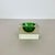 Glass Murano Green Glass Sommerso Block Cube Ashtray from Flavio Poli, Italy, 1970s For Sale - Image 7 of 18
