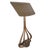 French Art Nouveau music sheet & book stand with an organic-inspired sculptural cast metal base and metal sheet music...