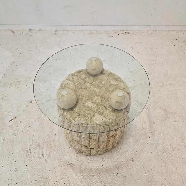 Stone Fossil Stone Coffee Table by Magnussen Ponte, 1980s For Sale - Image 7 of 13