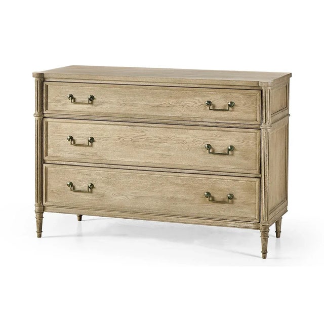 French Louis XVI Style Commode - Natural For Sale In Greensboro - Image 6 of 6