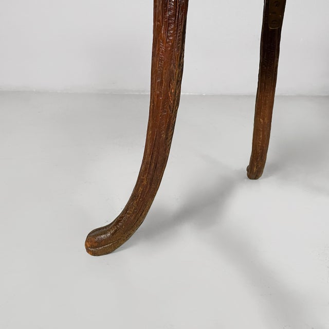 Italian 19th Century Style Chair in Wood and Embroidered Fabric, 1930s For Sale - Image 17 of 18