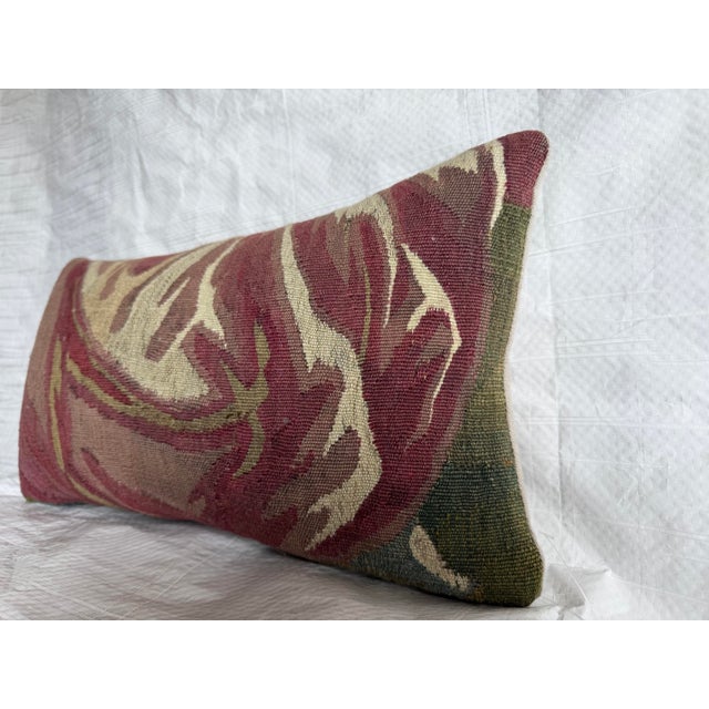 Baroque 17rh Century Antique Brussels Baroque Tapestry Pillow Abstract Design For Sale - Image 3 of 6