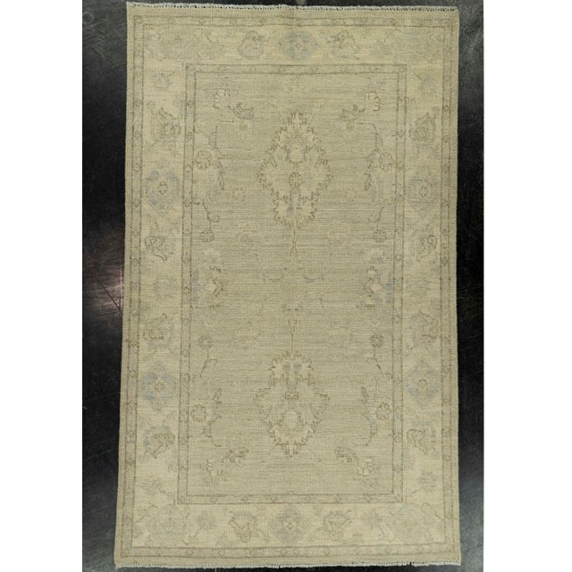 Brown Oushak Rug 3'1" x 5'1" #21338 For Sale - Image 8 of 8