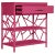 Contemporary Tiffany End Table in Hot Pink For Sale - Image 3 of 7