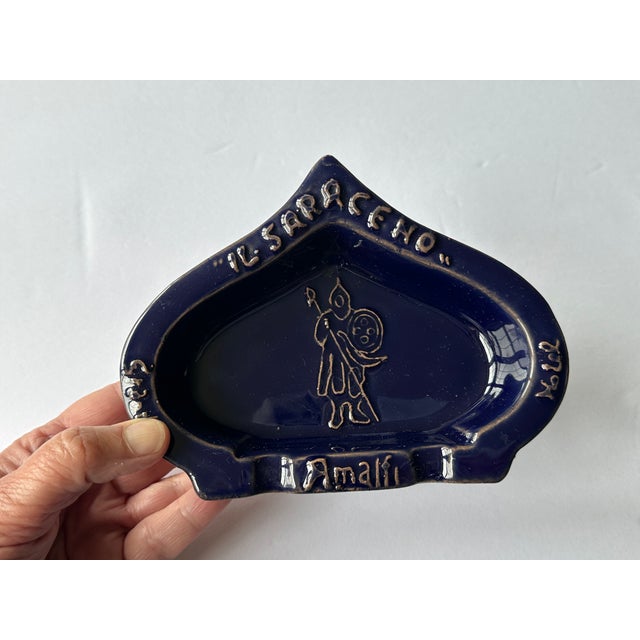 Amalfi Coast Italian Pottery Hotel Ashtray For Sale - Image 12 of 12