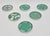 1980s Set of 6 Porcelain & Pure Silver Drink Coasters & Holder by Emilia Castillo For Sale - Image 15 of 18