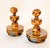 Ornamental & Decorative Materials Vintage Scorched Faux Bamboo Wooden Finials, a Pair For Sale - Image 7 of 7