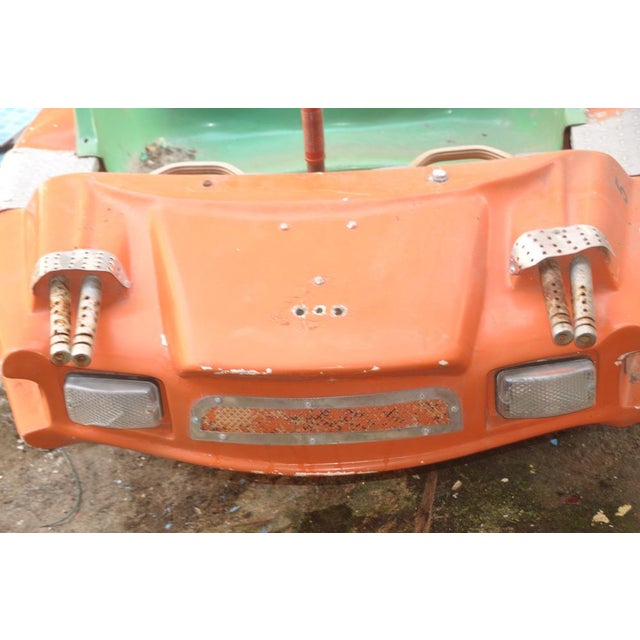 Metal Orange and Green Carousel Plane, 1960s For Sale - Image 7 of 15