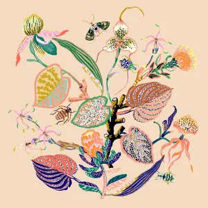 "Wondergarden Vignette" Contemporary Giclee Print by Sarah Gordon
