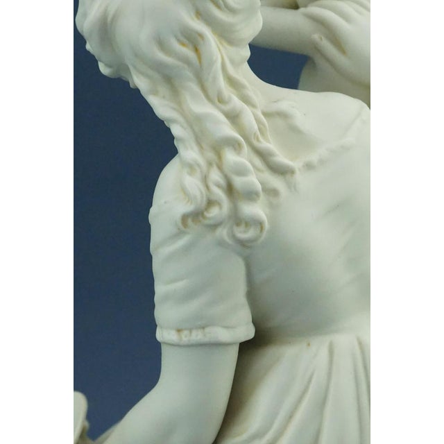 Art Nouveau Biscuit Sculpture Depicting Motherhood from Scheibe-Alsbach, Germany, Late 1800s For Sale - Image 17 of 18