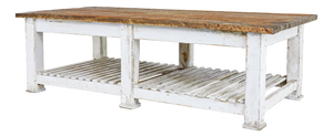 Large 19th Century Pine Worktable, 1890s