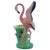 1950s Mid-Century "Lovers" Pink Flamingo Ceramic Tabletop Vase Set by Leftons- Set of 2 For Sale - Image 5 of 17