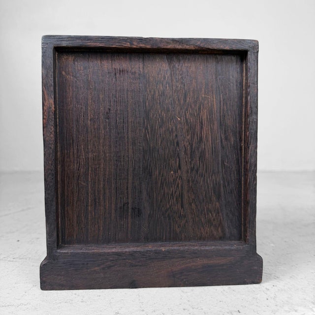 Black Small Vintage Japanese Ko-Dansu Drawer Cabinet, 1970s For Sale - Image 8 of 9