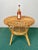 Wood Mid-Century Round Rattan & Bamboo Coffee Table, Italy, 1960s For Sale - Image 7 of 13