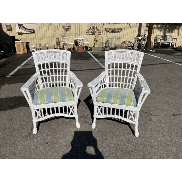 Vintage Wicker Chairs For Sale - Image 10 of 10