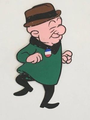 Jules Engel, Mr. Magoo Original Vintage Animation Cel Hand Drawing Painting
