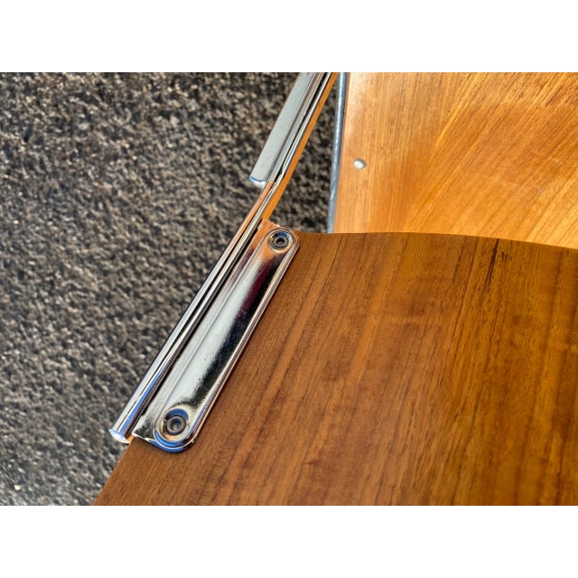 1950s Pair of David Rowland 40/4 Blonde Ash Desk/ Side Chairs For Sale - Image 6 of 13