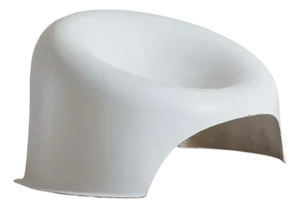 1960s French R3 Boule Fiberglass Chair Attributed to Charles Zublena