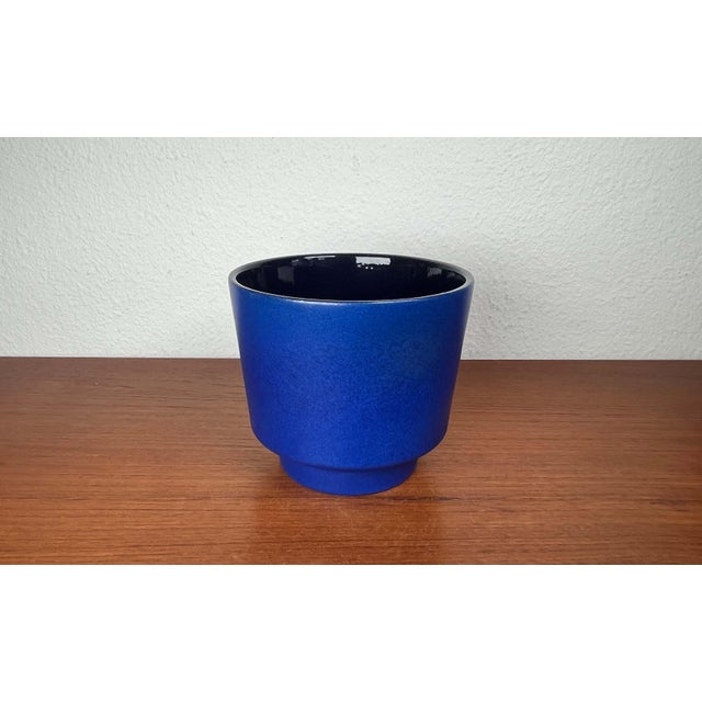 Mid-Century Modern Bright Blue Planter from Marei Majolikafabrik, 1960s For Sale - Image 16 of 16