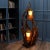 Brown 1970s Rustic Handcrafted Tree Branch Floor Lamp With Amber Glass Globes For Sale - Image 8 of 13