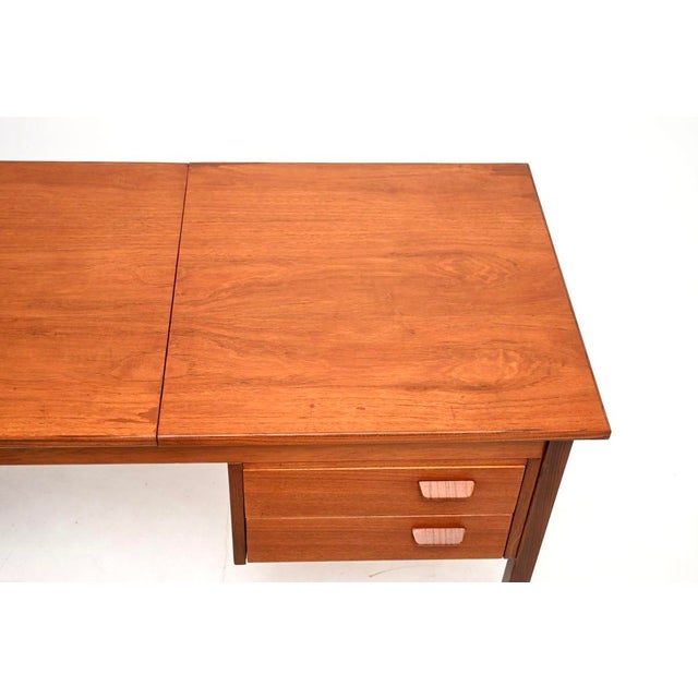 Vintage Danish Teak Desk, 1960s For Sale - Image 10 of 12