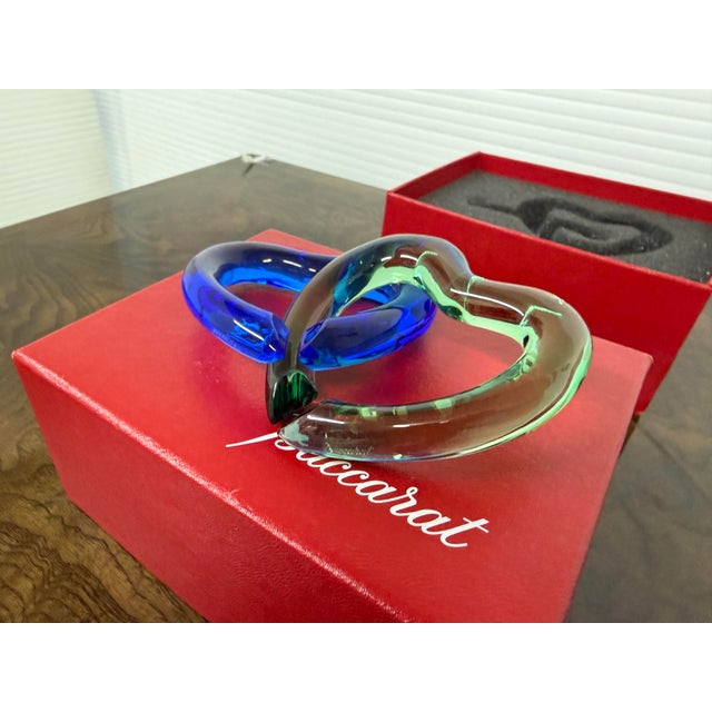 Baccarat Baccarat Linking Hearts + Box For Sale - Image 4 of 12