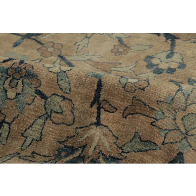 Oversized Antique Persian Kerman Rug With Distressed Floral Design - Rug & Kilim For Sale In New York - Image 6 of 7