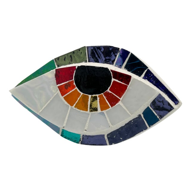 Anti Evil Eye Mosaic #12 Wall Sculpture by Ruth Minola Scheibler For Sale