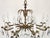 Antique 8 Arm Dark Patina Opulent Brass Cut Lead Glass Crystal Chandelier For Sale - Image 15 of 15