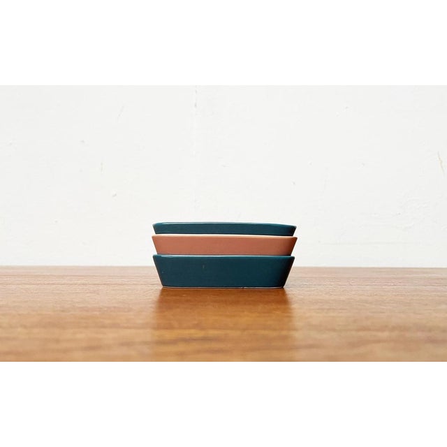 Mid-Century German Minimalist Heat Resistent Brillant Bowls from Cortendorf, 1960s, Set of 3 For Sale - Image 12 of 15