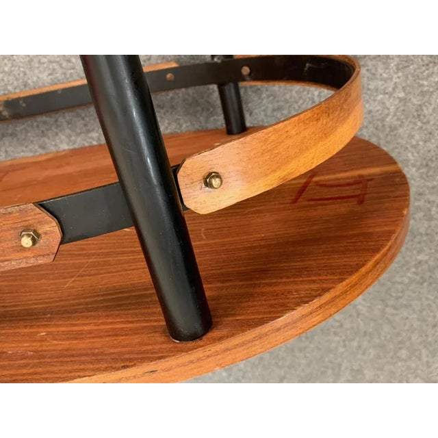 Mid-Century Italian Iron & Teak Wood Coffee Table by Silvio Cavatorta, 1950s For Sale - Image 17 of 18