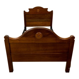 Vintage Twin Size Victorian Style Bed For Sale