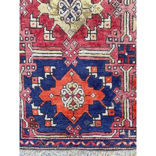 Rustic Early 20th Century Turkish Smyrne Rug, 1920s For Sale - Image 3 of 18