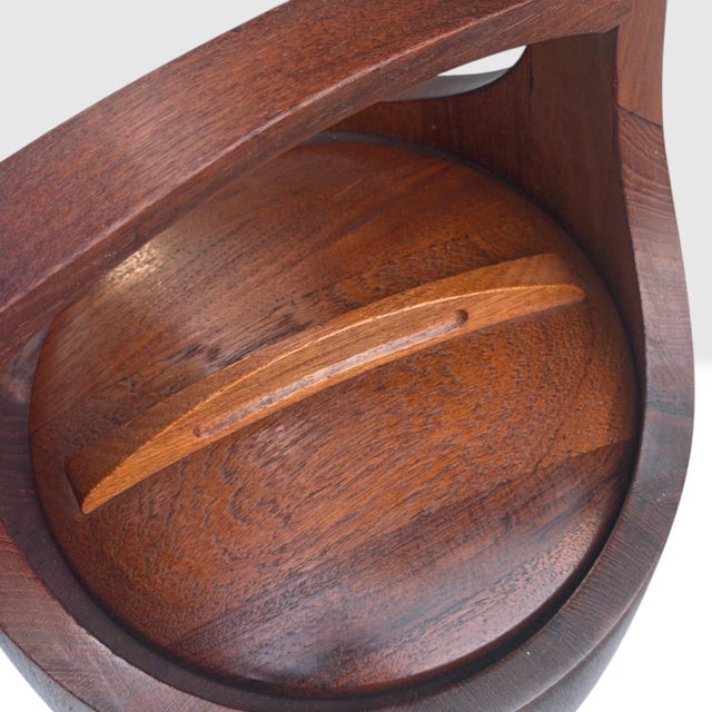 Dansk 1950s Mid Century Modern Dansk Designs Jens Quistgaard Teak Ice Bucket For Sale - Image 4 of 8