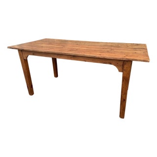 19th Century English Pine Table For Sale