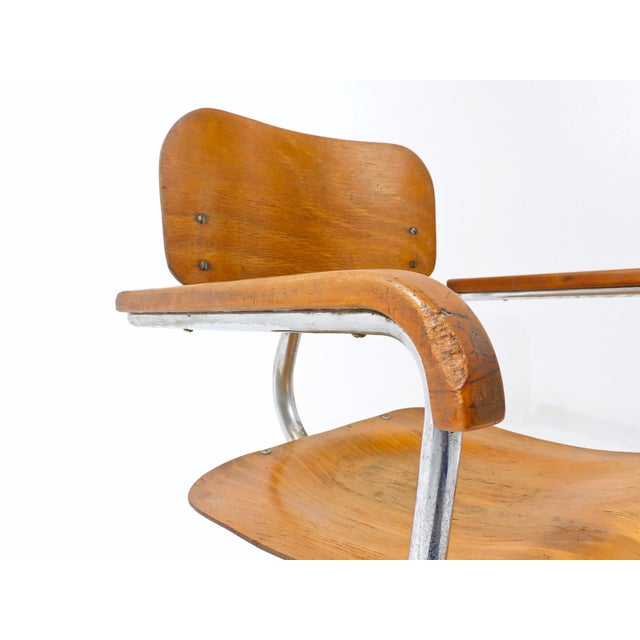 Vintage Bauhaus Tubular Steel Chair For Sale - Image 11 of 18