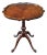 George III Mahogany Bookmatched Pedestal Quadfeet Tea Table For Sale