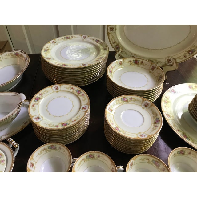 Ceramic Vintage Noritake Allure China Dinnerware, Set for 10 , Total 62 Pieces For Sale - Image 7 of 13