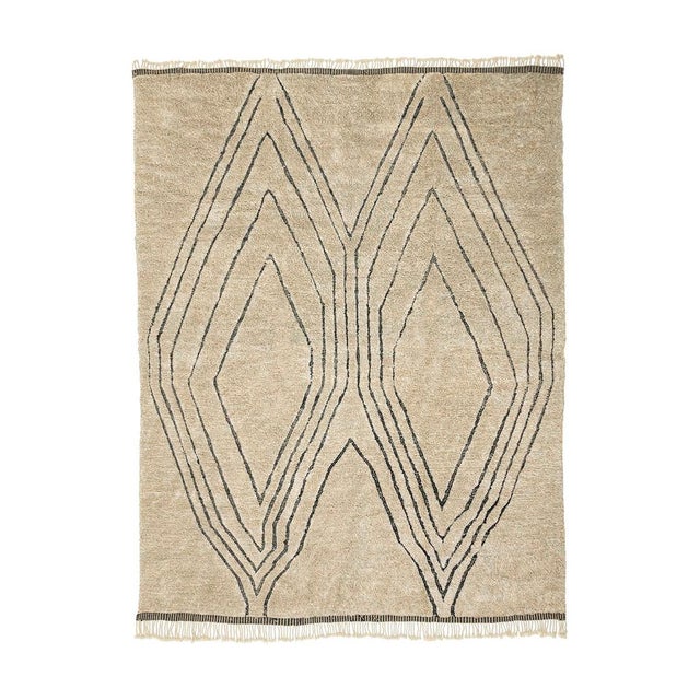 Large Hand-Knotted Wool Premium Rug by Azele Studio For Sale - Image 13 of 13